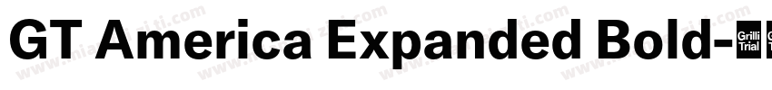GT America Expanded Bold字体转换